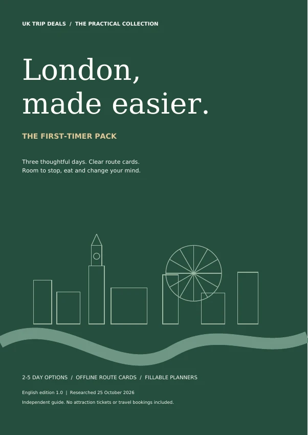 London First-Timer Pack — English edition